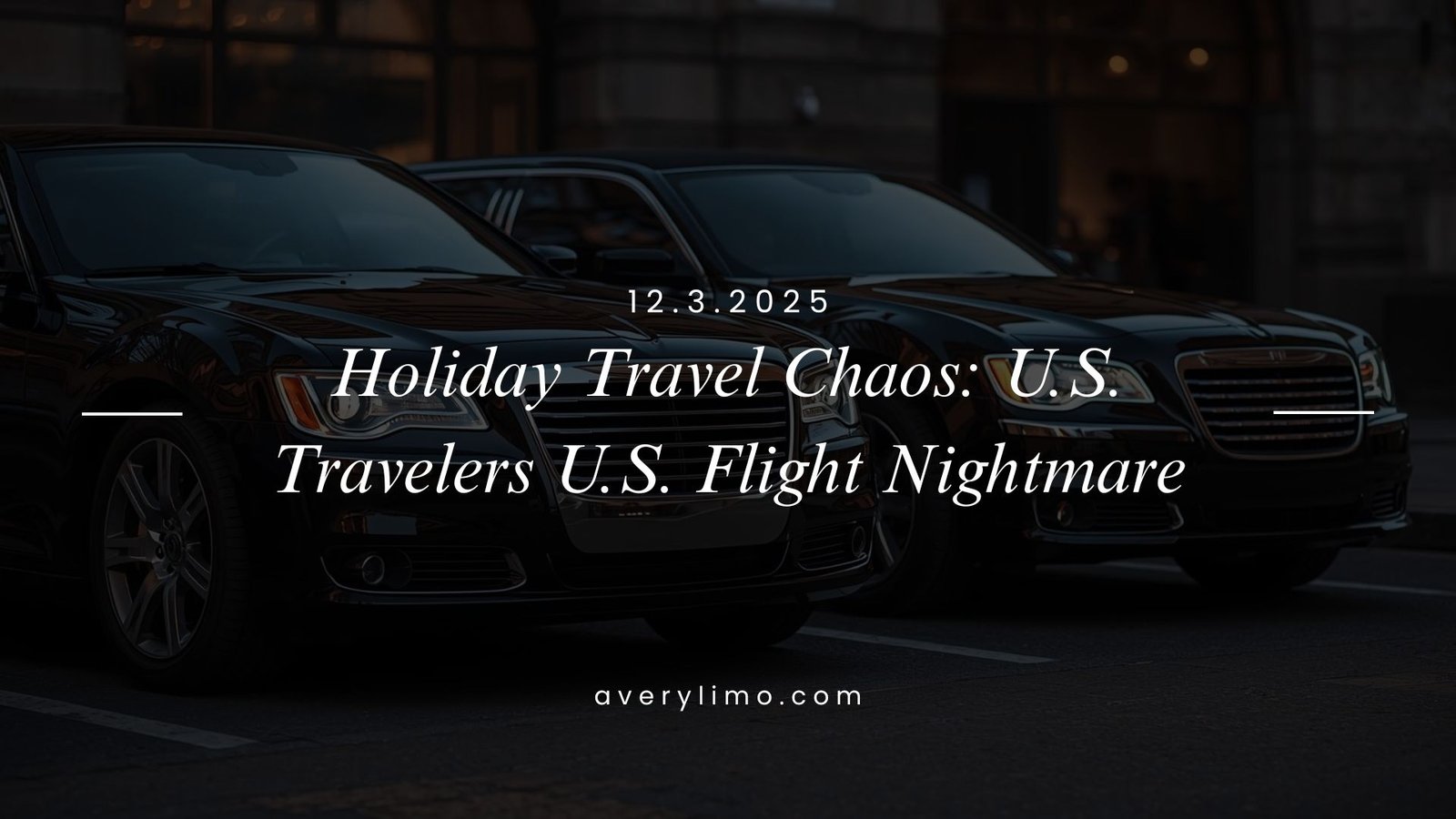 Holiday Travel Chaos U.S. Travelers U.S. Flight