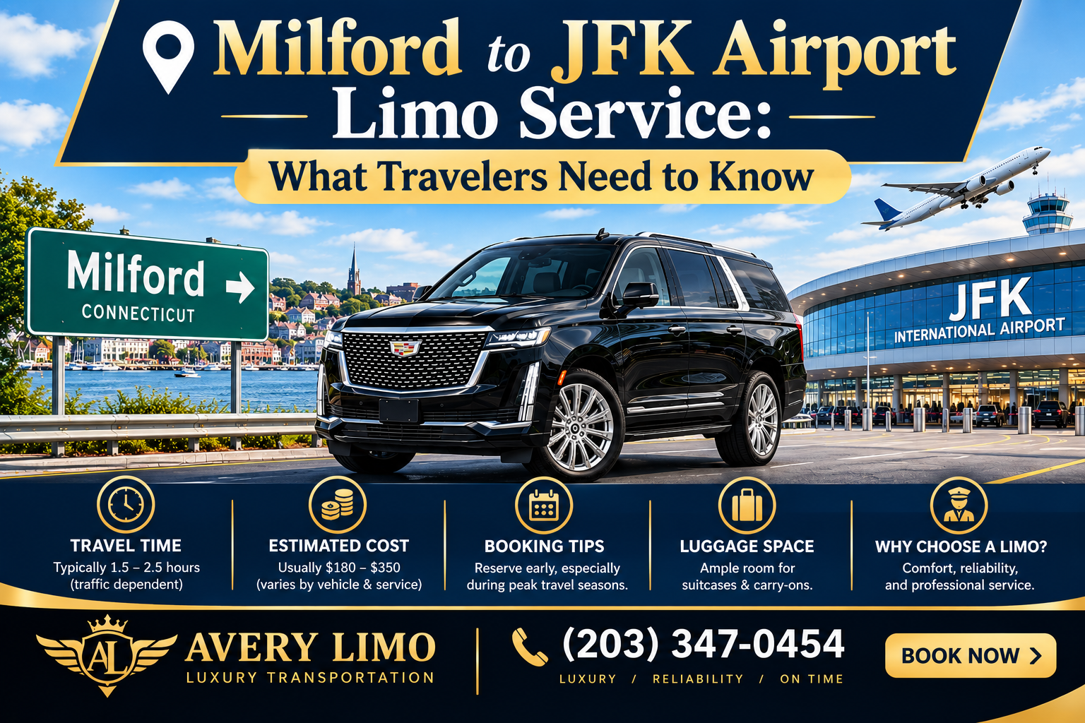 milford to jfk car service